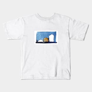 Blue and white Kids T-Shirt